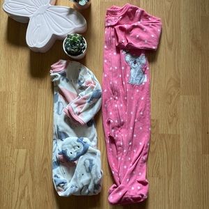 9 month girl fleece pajamas